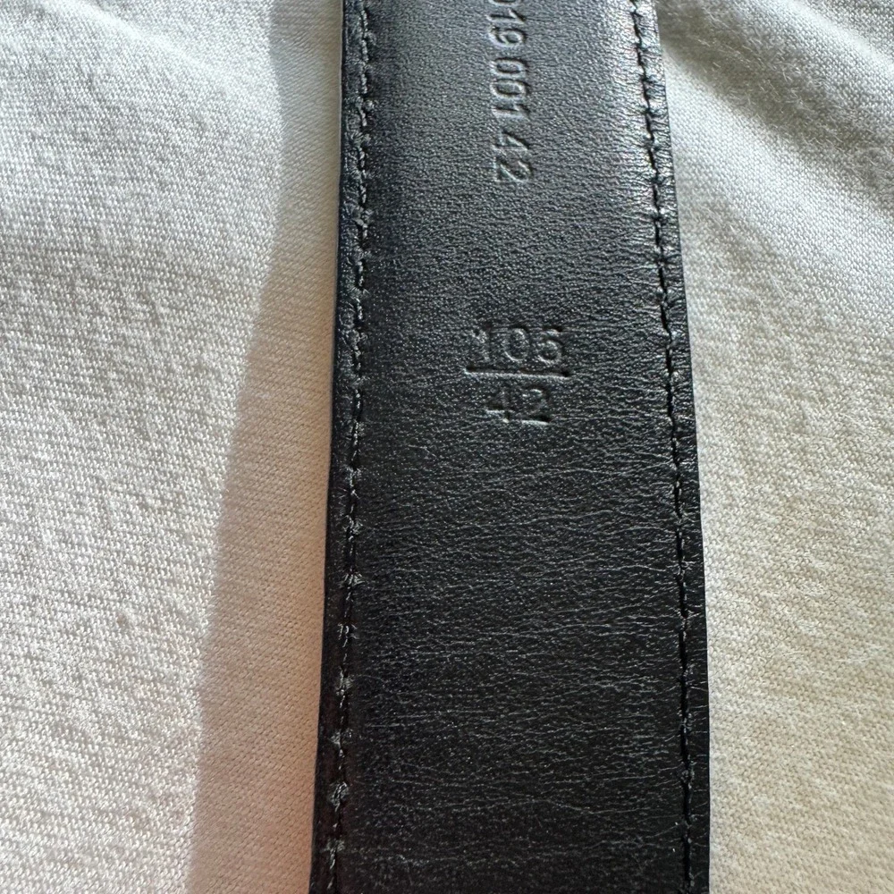 Roundtree&Yorke Concho Belt 42 Italian Full Grain Calfskin Black Leather Western